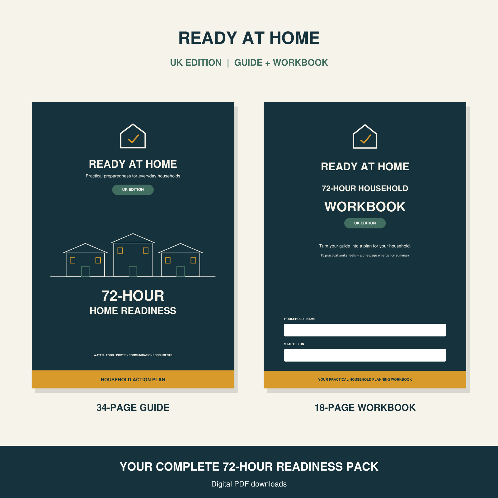 Ready at Home UK Edition 34-page guide and 18-page workbook