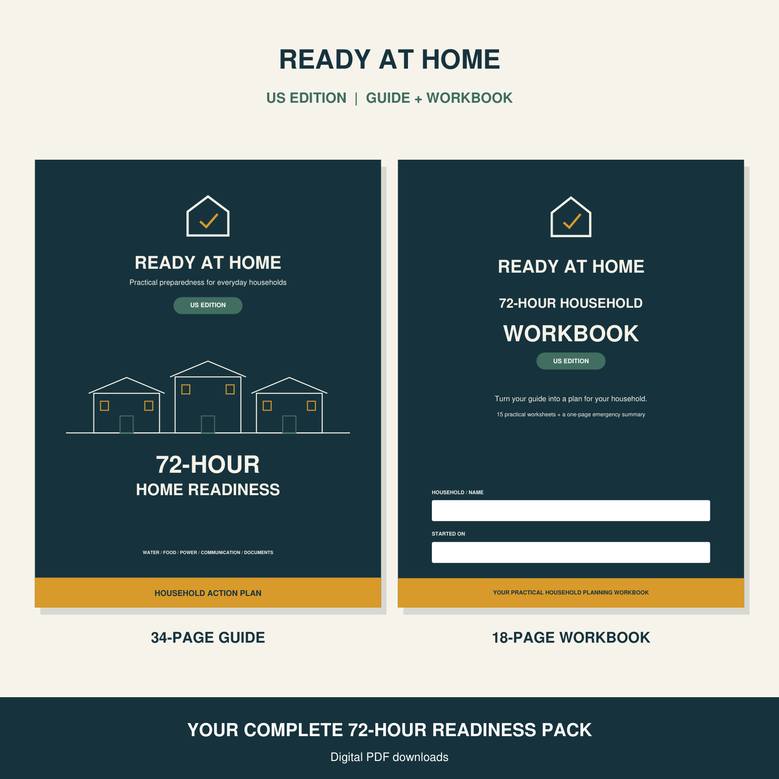 Ready at Home US Edition 34-page guide and 18-page workbook